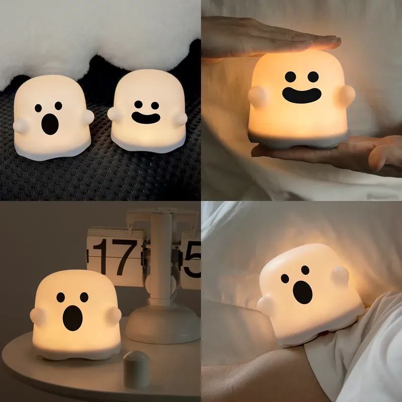 Baby Nursery Table Lamp - Creatief schattig spooknachtlampje, USB oplaadbaar, met