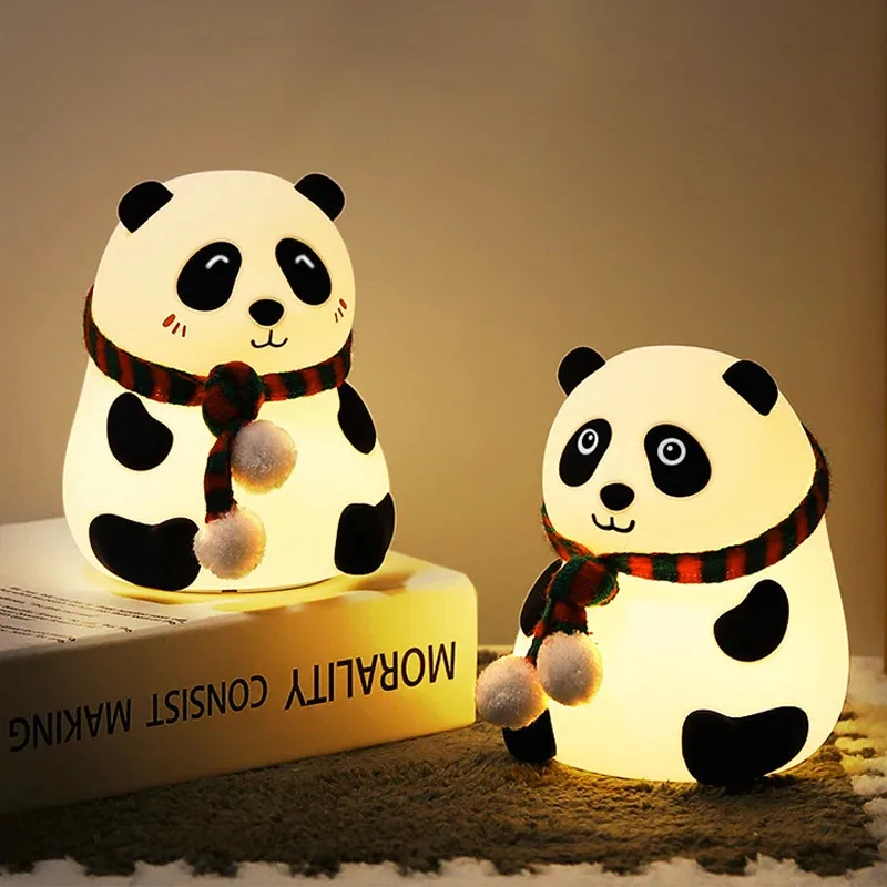 Baby Nursery Table Lamp - Schattig Panda Nachtlampje van Siliconen, Slaaplamp