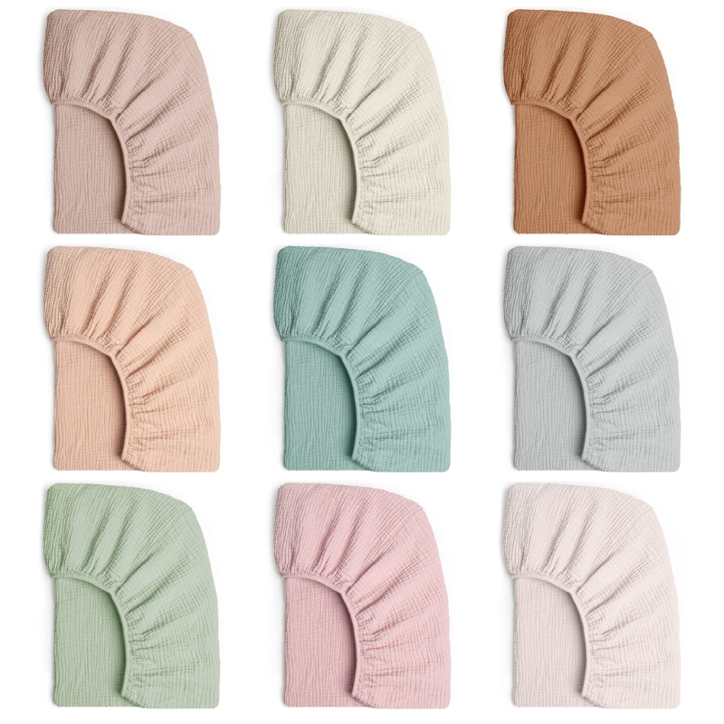 Baby Nursery Pillow - Zacht Ademend Mousseline Katoen Hoeslaken Pasgeboren