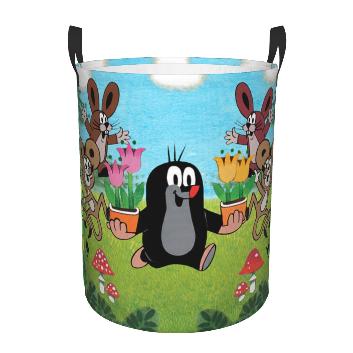 Baby Nursery Things - Happy Mole Wasmand Opvouwbare Cartoon Krtek