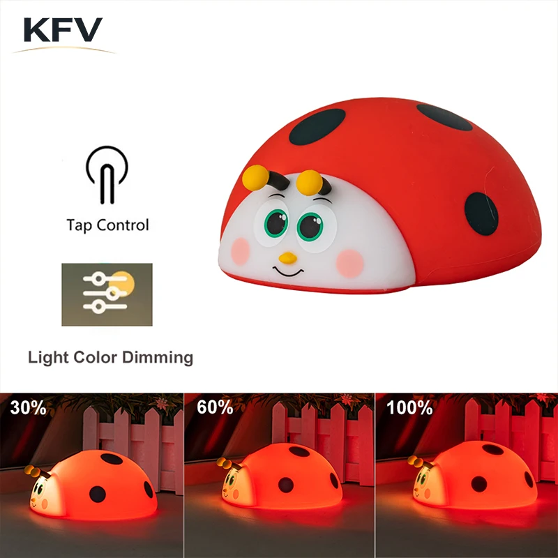 Baby Nursery Table Lamp - KFV Nachtlampje Siliconen Slaaplampje voor de