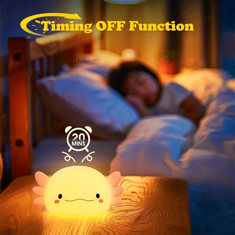 Schattig Axolotl-nachtlampje S - Baby Nursery Table Lamp recensie en prijs
