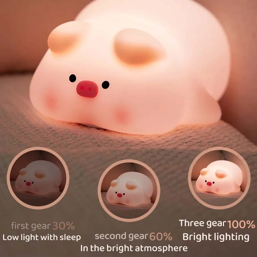 Piggy Bunny Nachtlampje Led Ta - Baby Nursery Table Lamp recensie en prijs