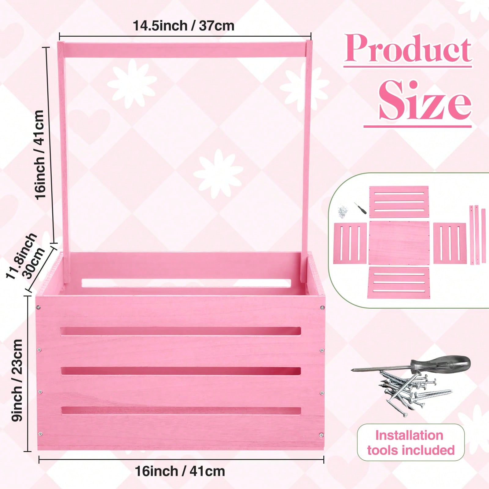 Houten babyshowerkist, schatti - Baby Nursery Unit recensie en prijs