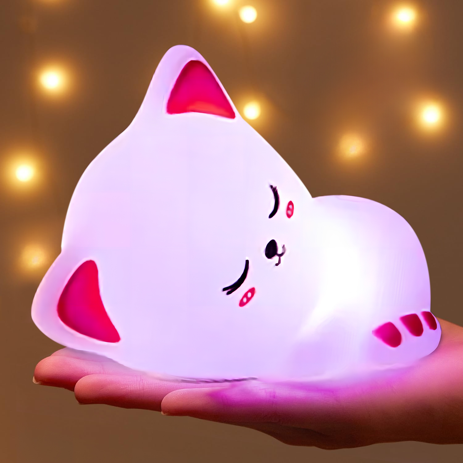 Schattig oplaadbaar siliconen  - Baby Nursery Table Lamp recensie en prijs