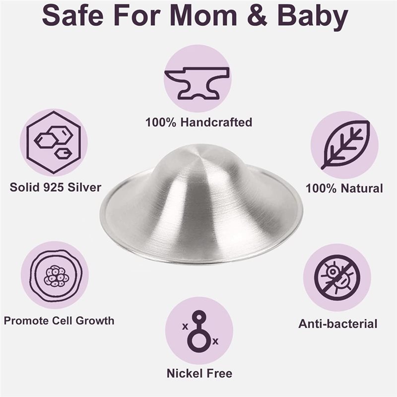 Genezende zilveren tepelhoezen - Nursing Cover Breastfeeding recensie en prijs