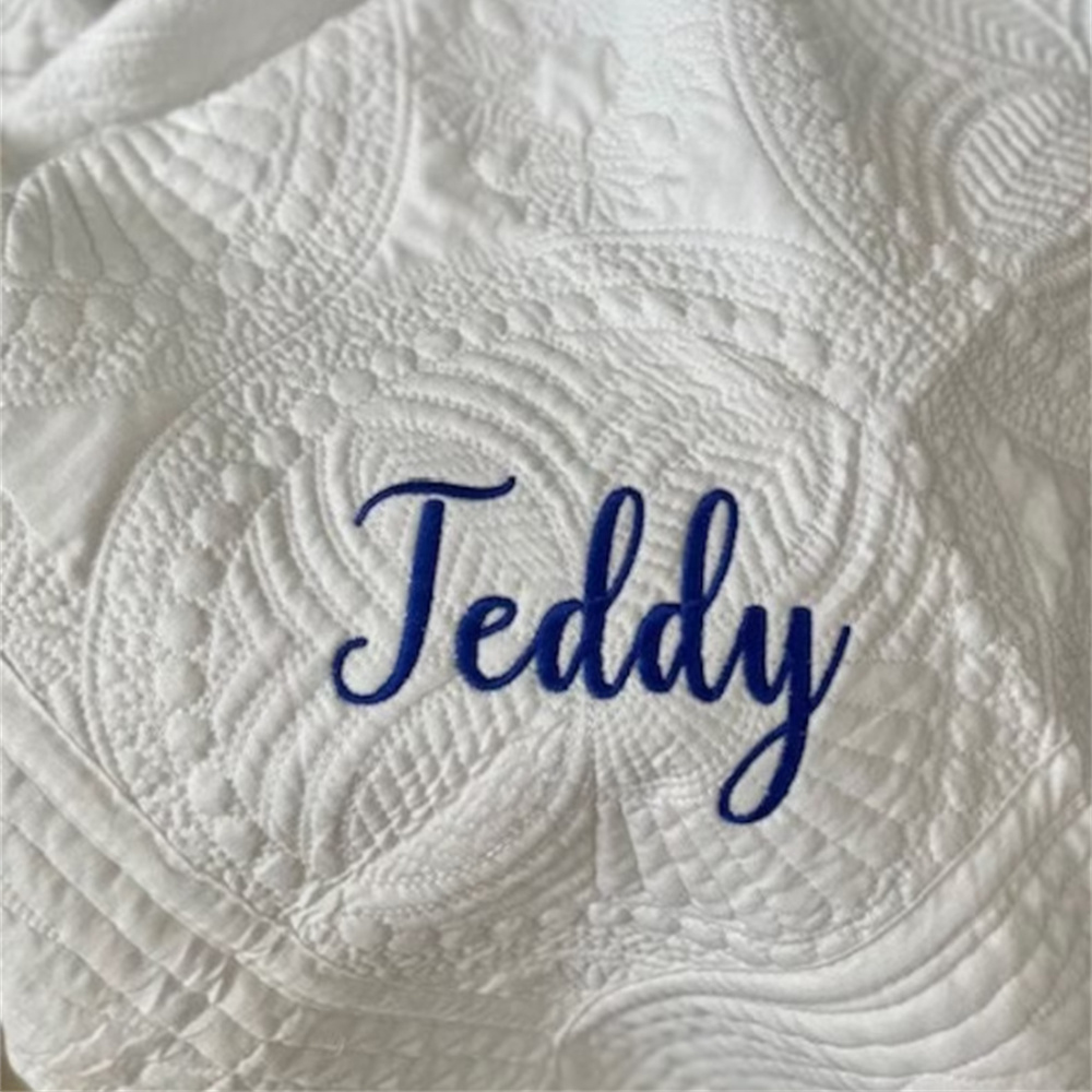 Geborduurde Naam Baby Kinderka - Baby Boy Nursery Quilt recensie en prijs